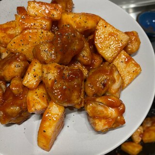 鶏肉と長芋で✨揚げないヤンニョムチキン✨